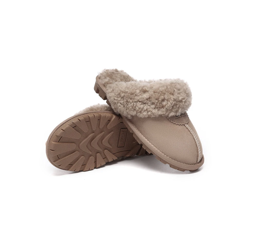 UGG Slippers Double Faced Sheepskin Wool Waffle Curly 16 UGG Slippers Double Faced Sheepskin Wool Waffle Curly - Image 16