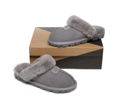 Double Face Sheepskin Wool Home Slippers Suzie Scuff -Ugg ugg slippers australian shepherd ugg double face sheepskin wool slippers suzie scuff 10