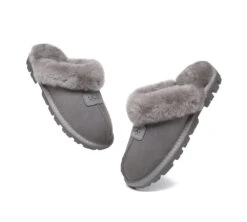 Double Face Sheepskin Wool Home Slippers Suzie Scuff -Ugg ugg slippers australian shepherd ugg double face sheepskin wool slippers suzie scuff 11