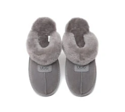 Double Face Sheepskin Wool Home Slippers Suzie Scuff -Ugg ugg slippers australian shepherd ugg double face sheepskin wool slippers suzie scuff 12