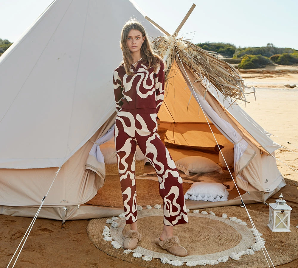 UGG Slippers Double Faced Sheepskin Wool Waffle Curly 2 UGG Slippers Double Faced Sheepskin Wool Waffle Curly - Image 2