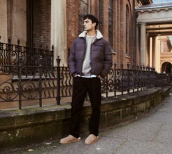 Ugg -Ugg ugg slippers australian shepherd ugg men sheepskin wool scuff slippers bred 2