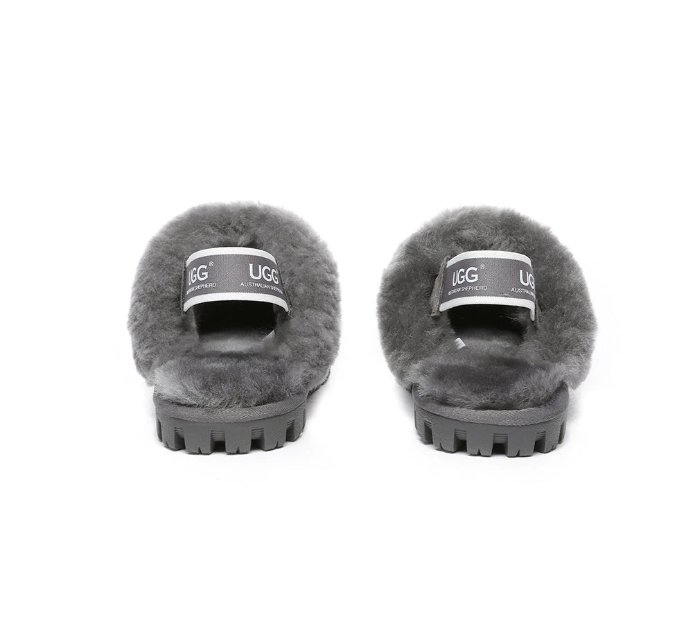 Sheepskin Wool Removable Strap Slingback Slippers Suzie Ll 14 Sheepskin Wool Removable Strap Slingback Slippers Suzie Ll - Image 14