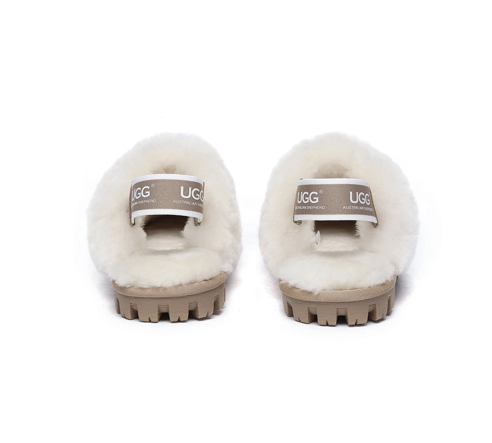 Sheepskin Wool Removable Strap Slingback Slippers Suzie Ll 20 Sheepskin Wool Removable Strap Slingback Slippers Suzie Ll - Image 20
