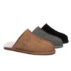 Men UGG Slippers Sheepskin Wool Home Slippers Bennett