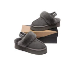 UGG Slipper Women Sheepskin Wool Removable Strap Slingback Waffle Platform Sandals 32 UGG Slipper Women Sheepskin Wool Removable Strap Slingback Waffle Platform Sandals -Ugg ugg slippers removable strap slingback ugg slipper women waffle platform 11