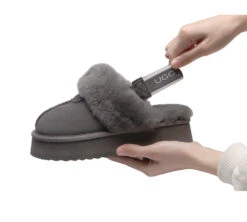 UGG Slipper Women Sheepskin Wool Removable Strap Slingback Waffle Platform Sandals 36 UGG Slipper Women Sheepskin Wool Removable Strap Slingback Waffle Platform Sandals -Ugg ugg slippers removable strap slingback ugg slipper women waffle platform 15