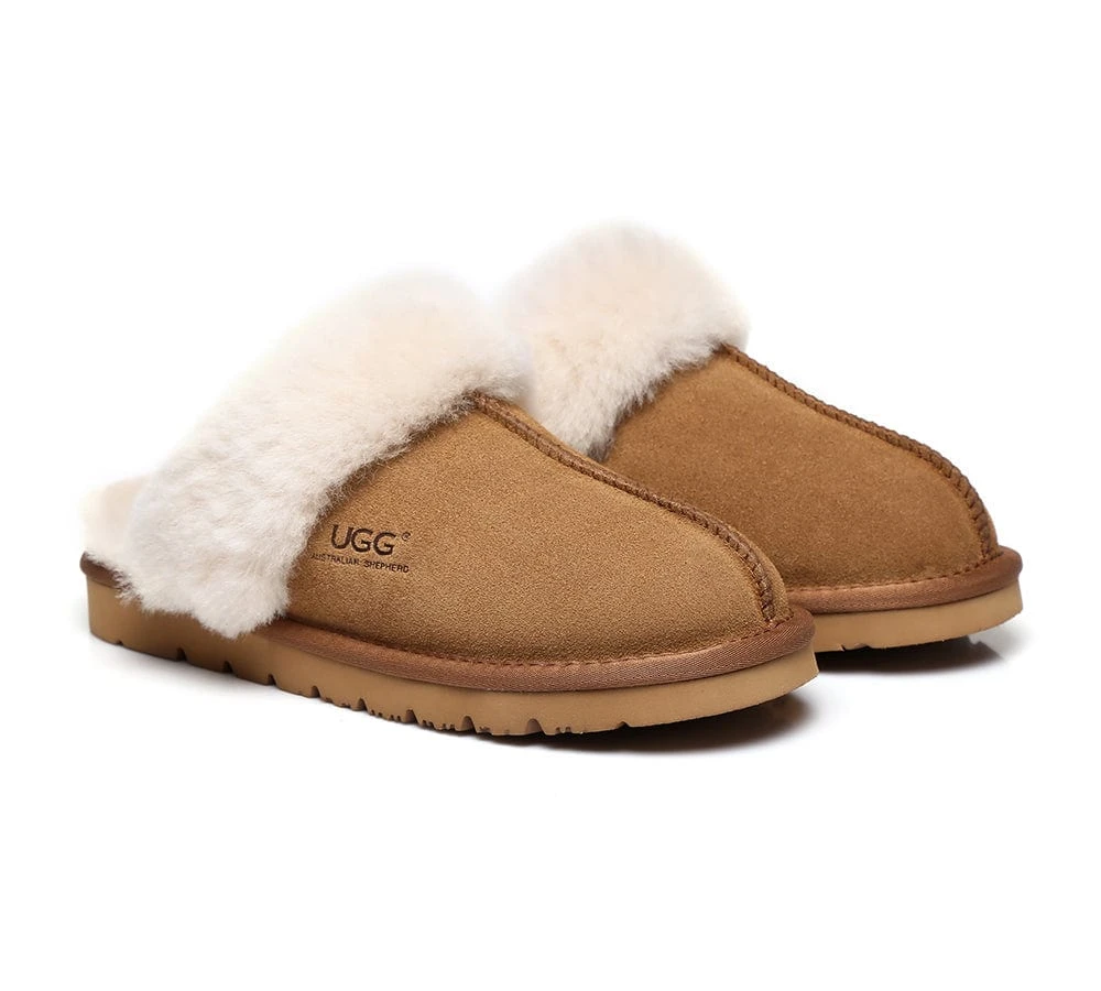 Australian Premium Sheepskin Wool Unisex Muffin Slipper 3 Australian Premium Sheepskin Wool Unisex Muffin Slipper - Image 3