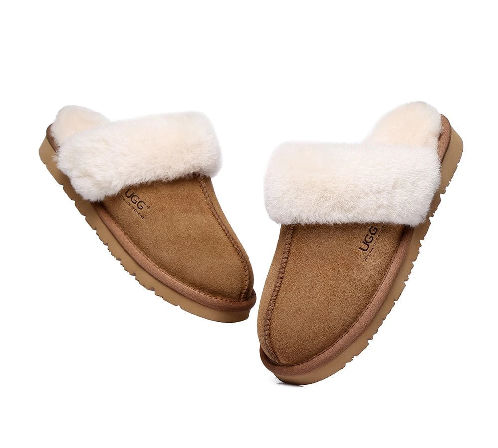 Australian Premium Sheepskin Wool Unisex Muffin Slipper 6 Australian Premium Sheepskin Wool Unisex Muffin Slipper - Image 6