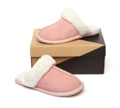 UGG Slippers Australia Sheepskin Wool Home Slippers Rosa Scuff -Ugg ugg slippers ugg slippers australia premium sheepskin unisex scuff rosa 12