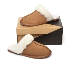 UGG Slippers Australia Sheepskin Wool Home Slippers Rosa Scuff -Ugg ugg slippers ugg slippers australia premium sheepskin unisex scuff rosa 3