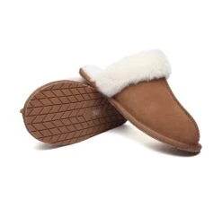 UGG Slippers Australia Sheepskin Wool Home Slippers Rosa Scuff -Ugg ugg slippers ugg slippers australia premium sheepskin unisex scuff rosa 4