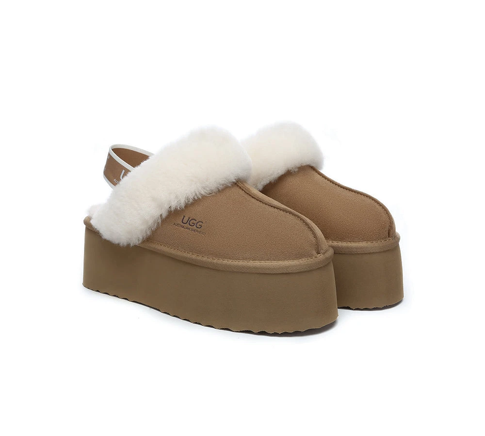 UGG Slippers Women Slingback Platform Slippers Muffin Plus 2 UGG Slippers Women Slingback Platform Slippers Muffin Plus - Image 2