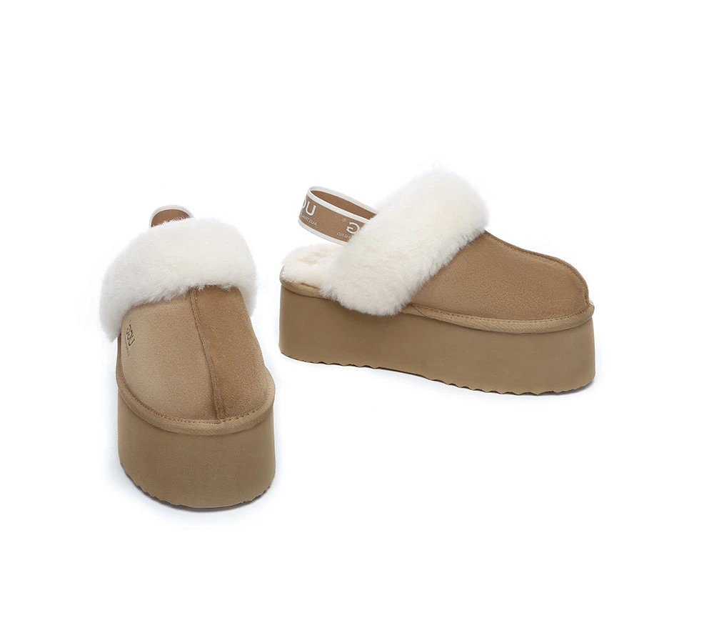 UGG Slippers Women Slingback Platform Slippers Muffin Plus 6 UGG Slippers Women Slingback Platform Slippers Muffin Plus - Image 6