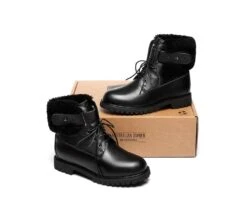 Urban Women Boots Lace Up Fashion Martin -Ugg urban women boots lace up fashion martin ugg boots black au ladies 4 au men 2 eu 35 uggoutlet 8090378