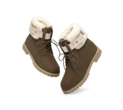 Urban Women Boots Lace Up Fashion Martin -Ugg urban women boots lace up fashion martin ugg boots chocolate au ladies 4 au men 2 eu 35 uggoutlet 4230526